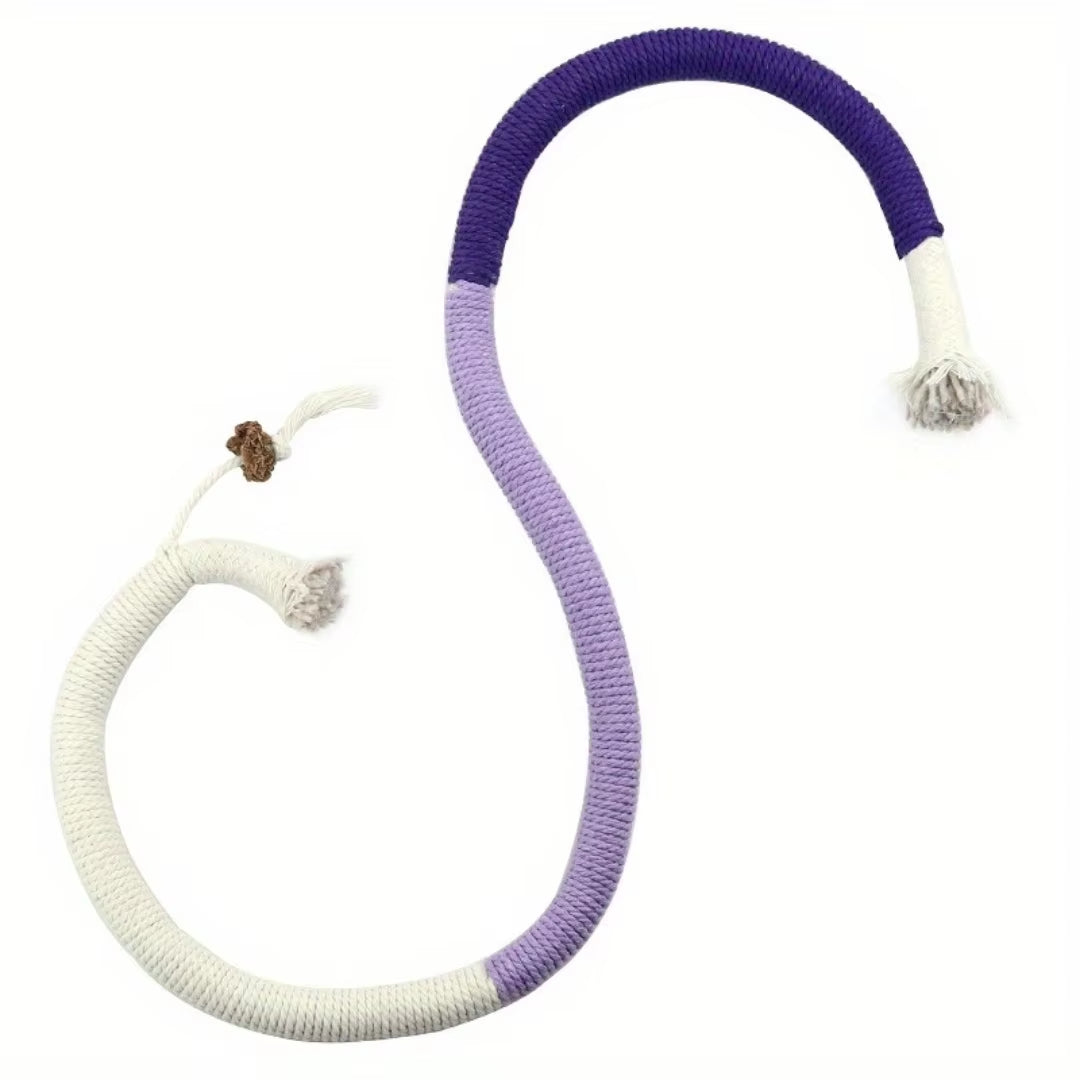 Cotton Cat Chew Toy for Teeth Cleaning, Catnip Rope Toys for Indoor Cats,Nibbling Exercise, Interactive Cat Nip Teething Toys Fo